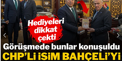 CHP'li Ahmet Özer'den Bahçeli'ye ziyaret: Görüşmede bunlar konuşuldu