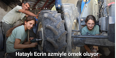 Çırak bulamayan babasının yardımına koşan 13 yaşındaki Ecrin, ‘Sanayide kız mı çalışır’ sözlerine aldırmadan 3 yılda usta oldu