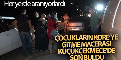 Çocukların Kore'ye gitme macerası Küçükçekmece'de son buldu