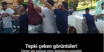 Çöpten atık toplayan şahıs darbedildi: O anlar kamerada
