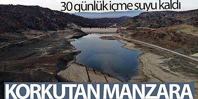 Çorum'da korkutan manzara, 30 günlük içme suyu kaldı