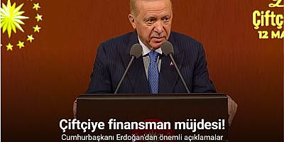 Cumhurbaşkanı Erdoğan'dan 'Dünya Çiftçiler Günü Programı'nda açıklamalar