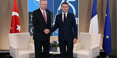 Cumhurbaşkanı Erdoğan, Fransa Cumhurbaşkanı Macron ile görüştü