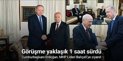 Cumhurbaşkanı Erdoğan, MHP Lideri Bahçeli ile bir araya geldi