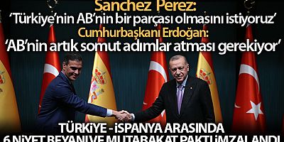 Cumhurbaşkanı Erdoğan - PerezCastejon ortak basın toplantısı
