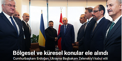 Cumhurbaşkanı Erdoğan, Ukrayna Başbakanı Zelenskiy'i kabul etti