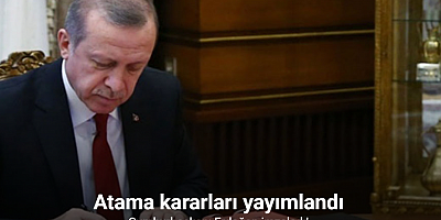 Cumhurbaşkanlığı tarafından yapılan atamalar Resmi Gazete’de