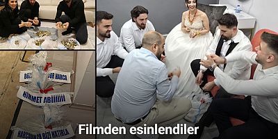 Damadın arkadaşlarından geline ağırlığınca para