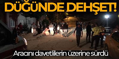 Davetli olarak geldiği düğünde aracını davetlilerin üzerine sürdü: 20 yaralı