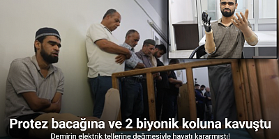 Demirin elektrik tellerine değmesiyle hayatı kararan Muhammed, 3 milyon TL değerindeki protez bacağına ve 2 biyonik koluna kavuştu