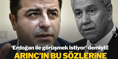 Demirtaş isim vermeden Bülent Arınç'a tepki gösterdi: Yeni kararını açıkladı