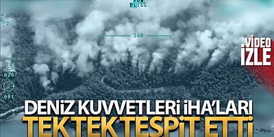 Deniz Kuvvetleri İHA'ları 12 ilde 45 orman yangını tespit etti