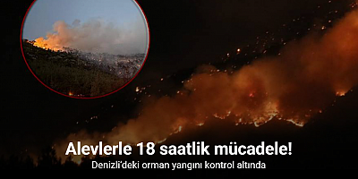 Denizli’deki orman yangını kontrol altına alındı