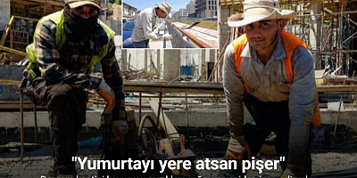 Deprem kentini kavurucu sıcaklara rağmen yeniden inşa ediyorlar