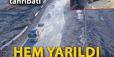 Depremin otoyollardaki tahribatı; hem yarıldı, hem çöktü