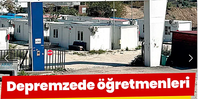 Depremzede öğretmenleri sokağa attılar