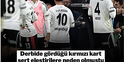 Derbide kırmızı kart gören Orkun Kökçü'den ilk açıklama