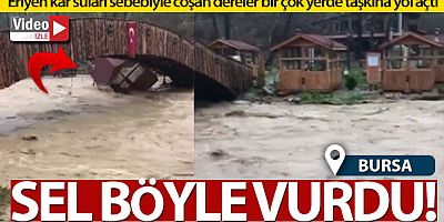Dere kenarındaki kahvaltı salonlarını sel böyle vurdu