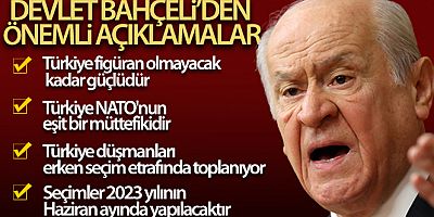 Devlet Bahçeli MHP grup toplantısında konuştu