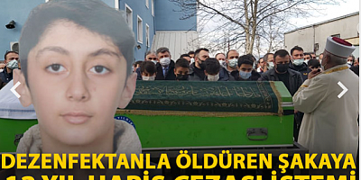 Dezenfektanla öldüren şakaya 12 yıl hapis cezası istemi