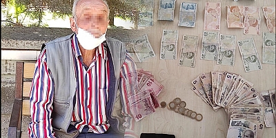 Dilencinin iç çamaşırından çıktı! Paralara el konuldu