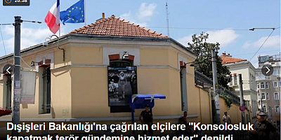 Dışişleri Bakanlığı'na çağrılan elçilere 