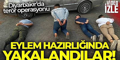 Diyarbakır'da eylem hazırlığındaki örgüt mensupları yakalandı