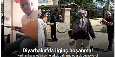 Diyarbakır’da ilginç boşanma: Kadının halay çekmesine erkek bağlama çalarak cevap verdi