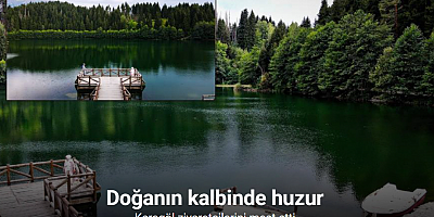 Doğanın kalbinde huzur... Karagöl ziyaretçilerini mest etti