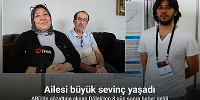 Dölek ailesinden sevinç gözyaşı 