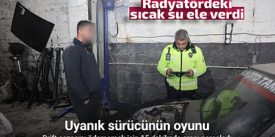 Drift cezasını ödememek için 15 dakikada aracı parçaladı