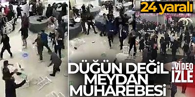 Düğün değil meydan muharebesi: 24 yaralı