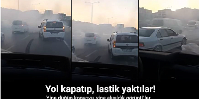 Düğün konvoyu, yine alışıldık görüntüler
