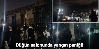 Düğün salonunda yangın paniği: Anne gözyaşları arasında bebeğini aradı