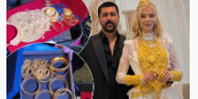 Düğünde takılan altınlar bulundu