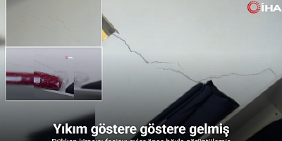Dükkan kiracısı faciayı aylar önce böyle görüntülemiş: 