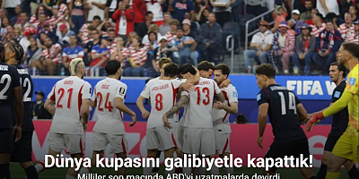 Dünya kupasını galibiyetle kapattık! Milliler son maçında ABD'yi uzatmalarda devirdi