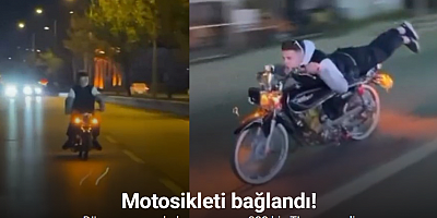 Dünyanın en pahalı uzanması... 200 bin TL ceza yedi, motosikleti bağlandı