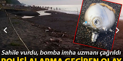 Düzce'de kıyıya mayın tetikleyicisi vurdu, polis alarma geçti