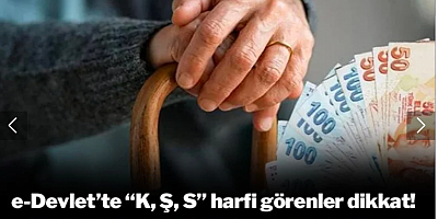 e-Devlet’te “K, Ş, S” harfi görenler dikkat! Emeklilik iptal ediliyor, maaşlar faiziyle geri alınıyor