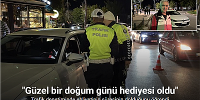 Edirne’de trafik denetiminde ehliyetinin süresinin dolduğunu öğrenen sürücü: 