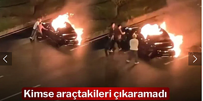 Elektrikli aracın kazada kapısı kilitlendi! Görüntüler yayılınca dev marka borsada çakıldı