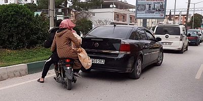 Elektrikli motosiklette tehlikeli yolculuk