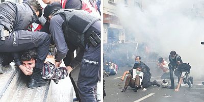 Emekçiye barikat kuruldu, sokaklar gaza boğuldu