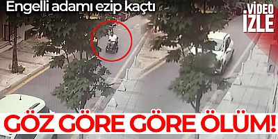 Engelli adamı ezip kaçtı