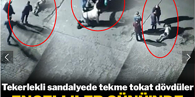 Engelliler Günü'nde dehşete düşüren olay: Tekerlekli sandalyede tekme tokat dehşet