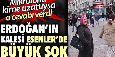 Erdoğan’ın kalesi Esenler’de büyük şok. Mikrofonu kime uzattıysa o cevabı verdi