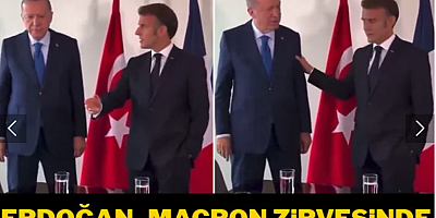 Erdoğan- Macron zirvesinde bu kare gözden kaçtı!