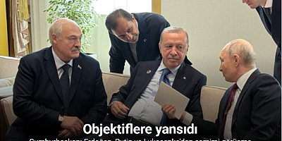 Erdoğan, Putin ve Lukaşenko'dan samimi görüşme