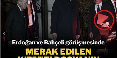 Erdoğan ve Bahçeli görüşmesinde merak edilen kırmızı dosyanın içinde ne vardı?